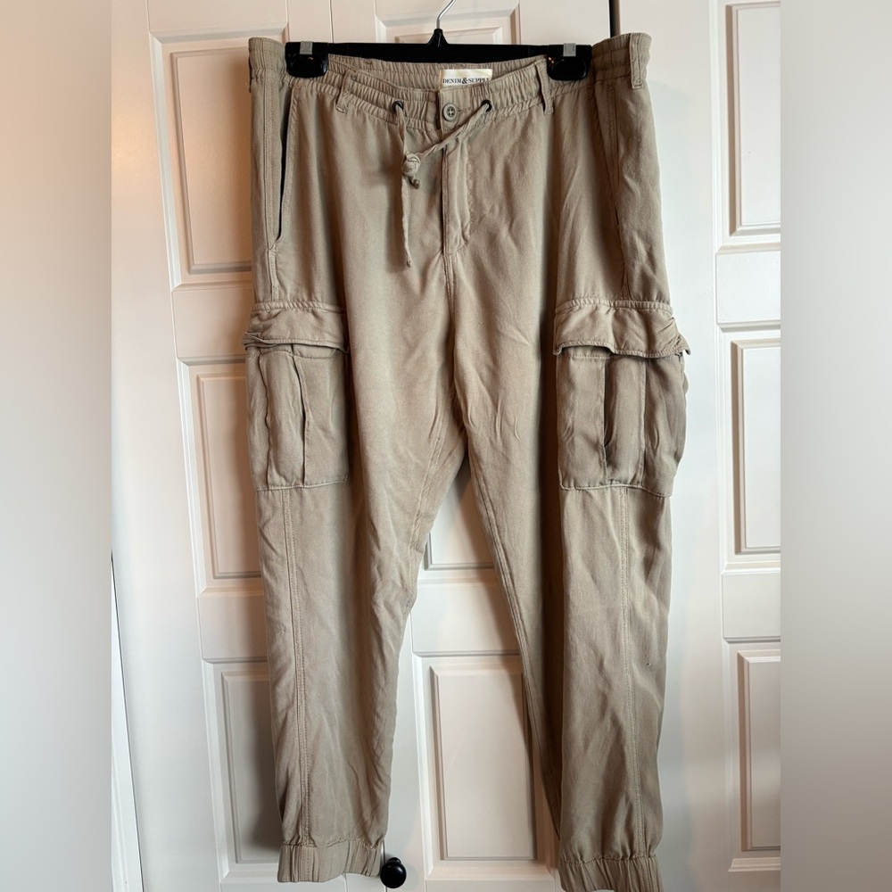 Ralph Lauren Denim Supply tan Cargo Pants Sz M